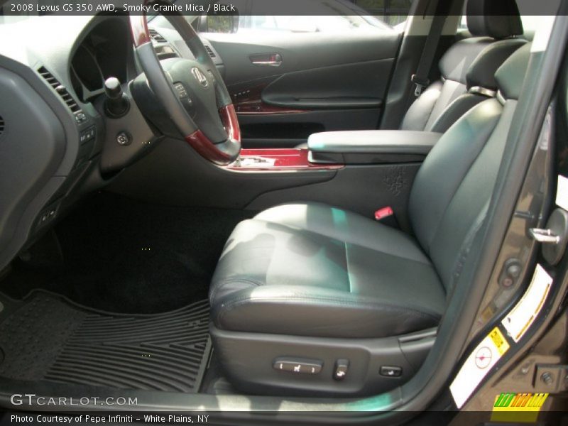 Smoky Granite Mica / Black 2008 Lexus GS 350 AWD