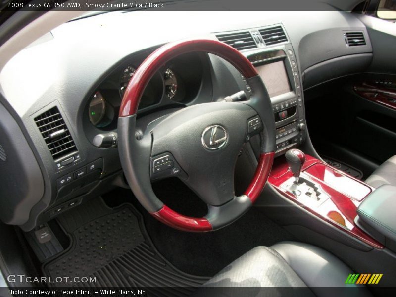 Smoky Granite Mica / Black 2008 Lexus GS 350 AWD