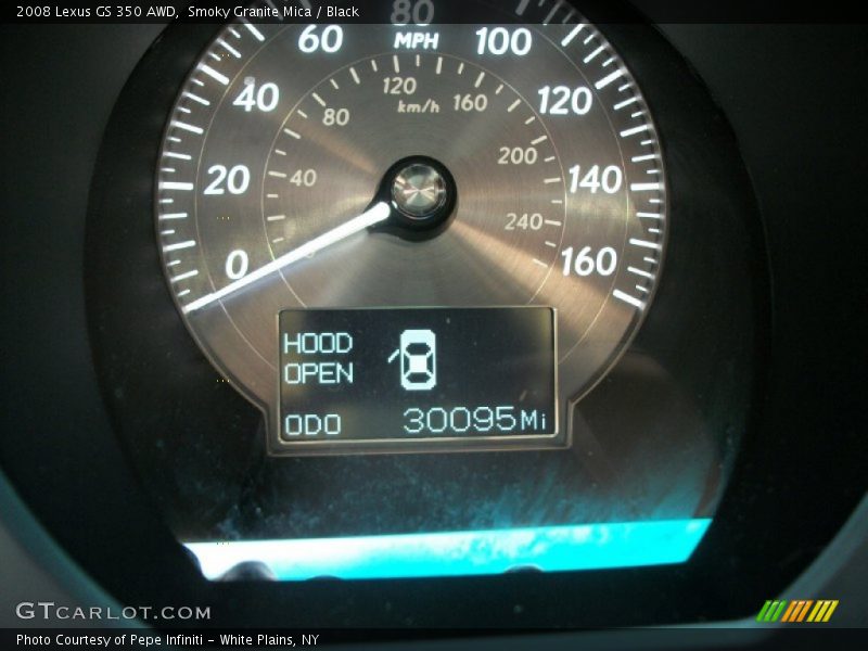 Smoky Granite Mica / Black 2008 Lexus GS 350 AWD