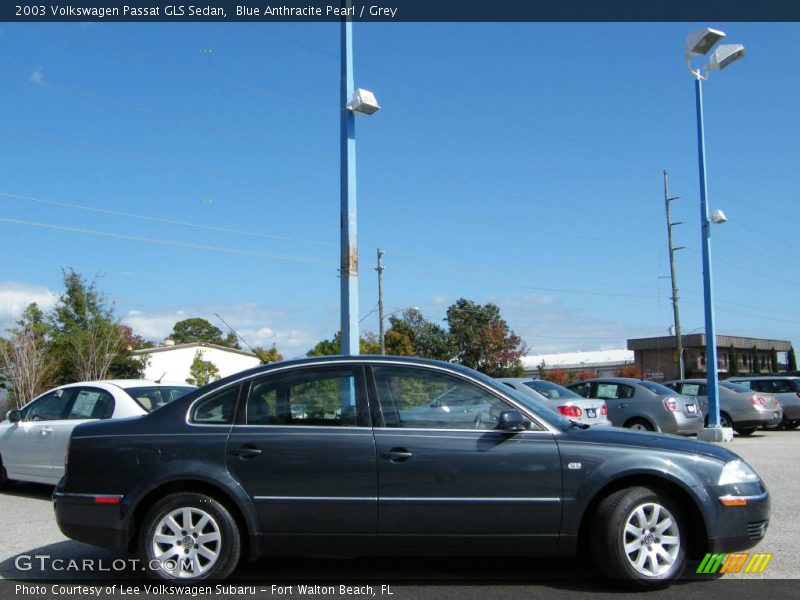 Blue Anthracite Pearl / Grey 2003 Volkswagen Passat GLS Sedan