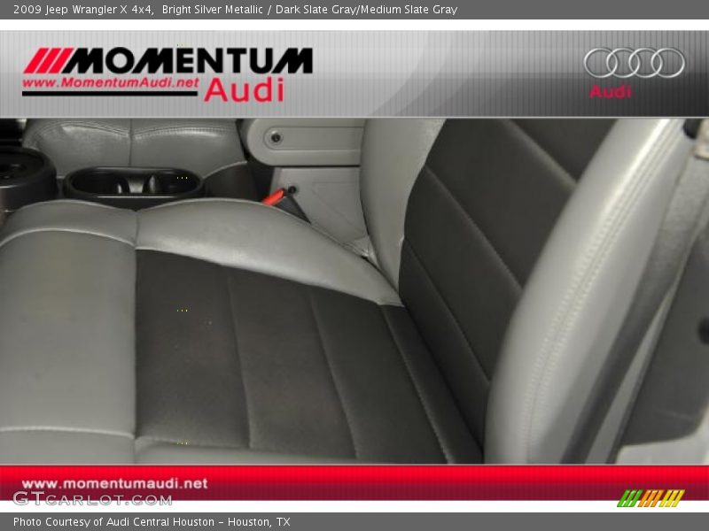 Bright Silver Metallic / Dark Slate Gray/Medium Slate Gray 2009 Jeep Wrangler X 4x4