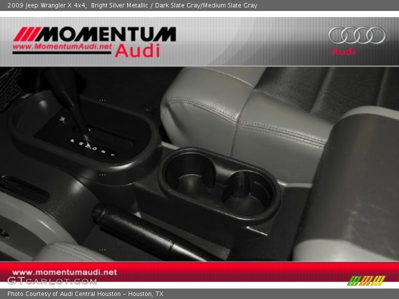 Bright Silver Metallic / Dark Slate Gray/Medium Slate Gray 2009 Jeep Wrangler X 4x4
