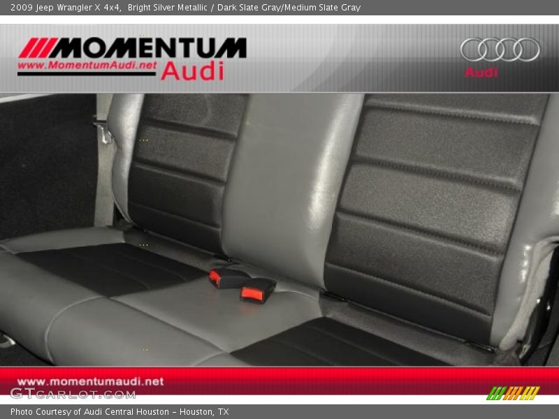 Bright Silver Metallic / Dark Slate Gray/Medium Slate Gray 2009 Jeep Wrangler X 4x4