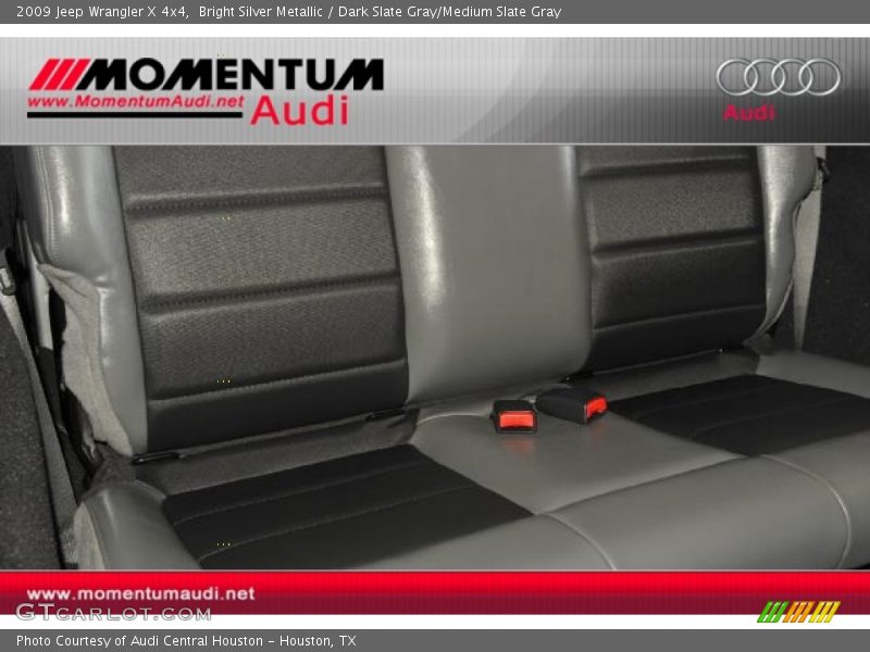 Bright Silver Metallic / Dark Slate Gray/Medium Slate Gray 2009 Jeep Wrangler X 4x4