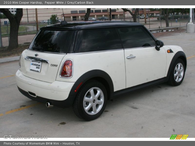 Pepper White / Grey/Carbon Black 2010 Mini Cooper Hardtop