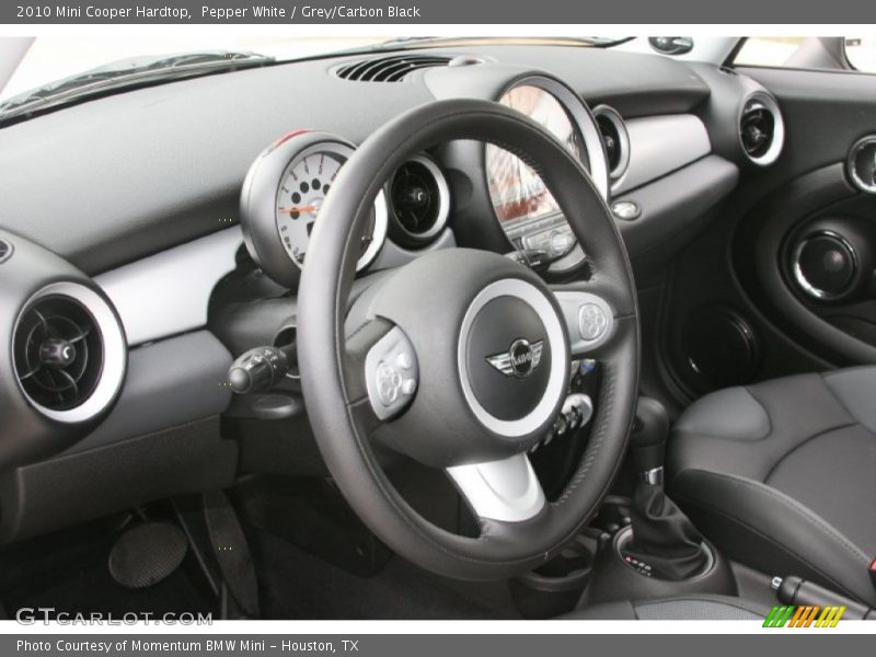Pepper White / Grey/Carbon Black 2010 Mini Cooper Hardtop