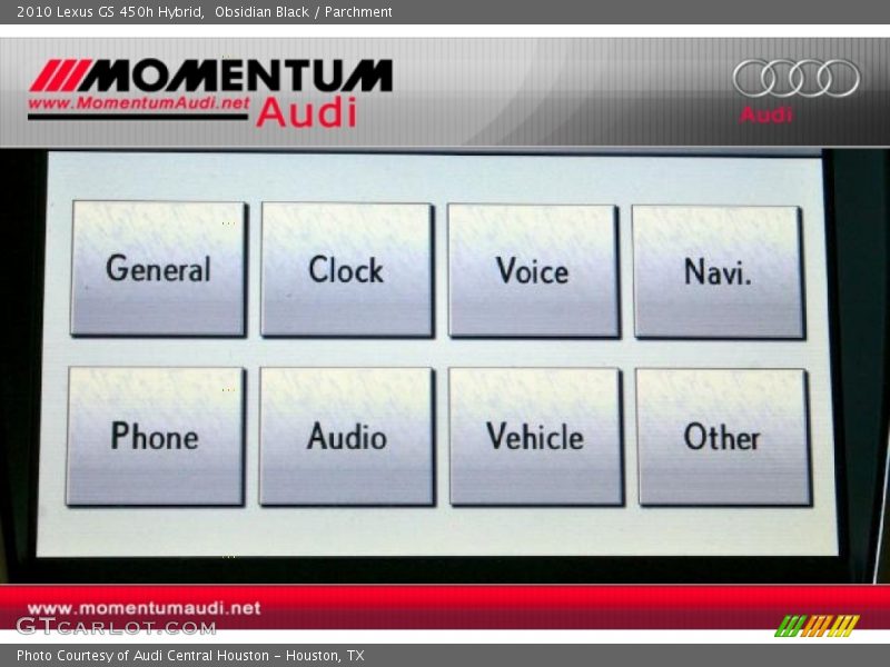 Obsidian Black / Parchment 2010 Lexus GS 450h Hybrid