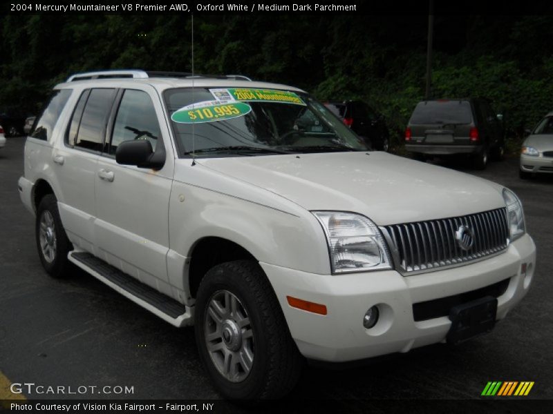 Oxford White / Medium Dark Parchment 2004 Mercury Mountaineer V8 Premier AWD