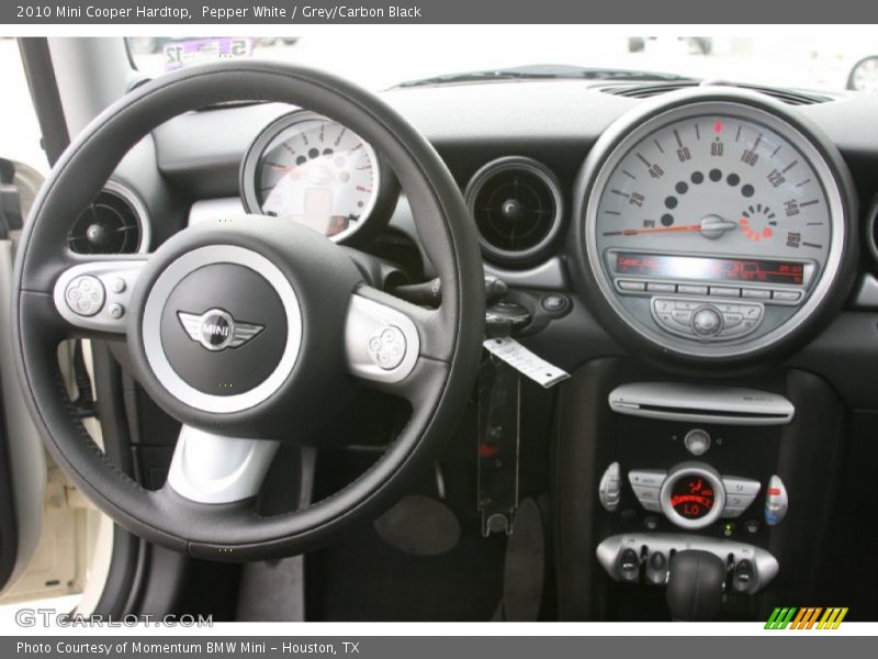 Pepper White / Grey/Carbon Black 2010 Mini Cooper Hardtop