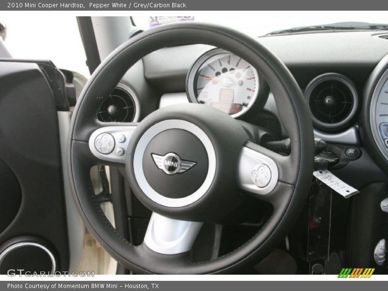 Pepper White / Grey/Carbon Black 2010 Mini Cooper Hardtop