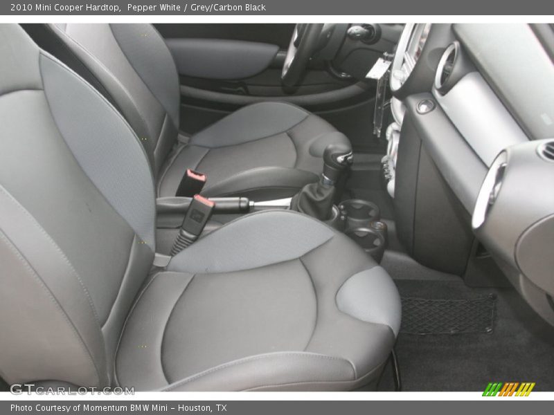 Pepper White / Grey/Carbon Black 2010 Mini Cooper Hardtop