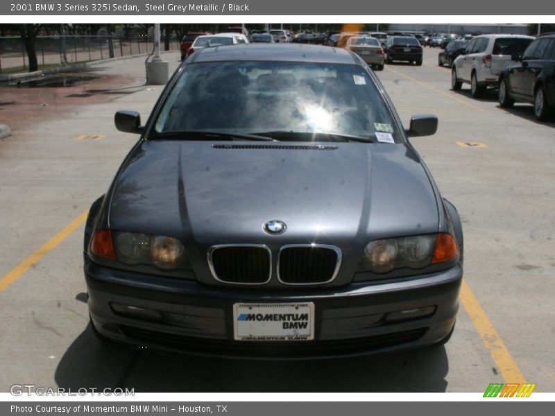 Steel Grey Metallic / Black 2001 BMW 3 Series 325i Sedan