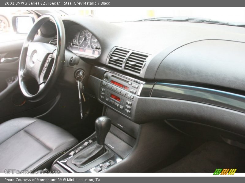 Steel Grey Metallic / Black 2001 BMW 3 Series 325i Sedan