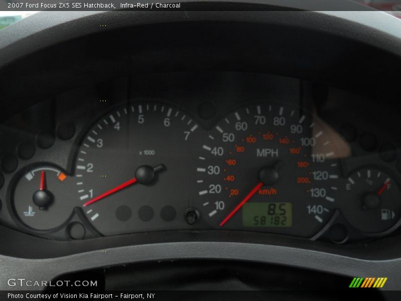 Infra-Red / Charcoal 2007 Ford Focus ZX5 SES Hatchback