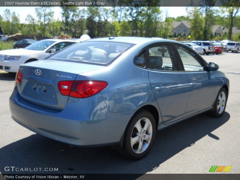 Seattle Light Blue / Gray 2007 Hyundai Elantra SE Sedan