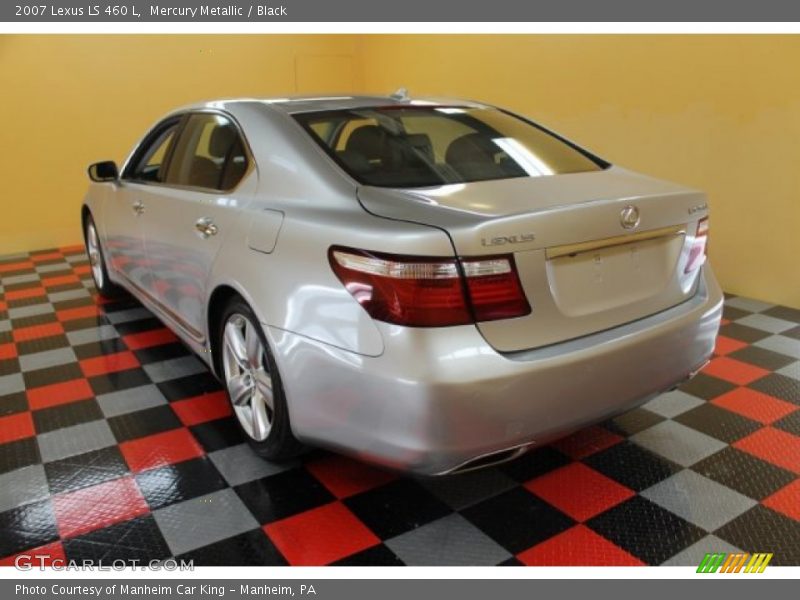 Mercury Metallic / Black 2007 Lexus LS 460 L