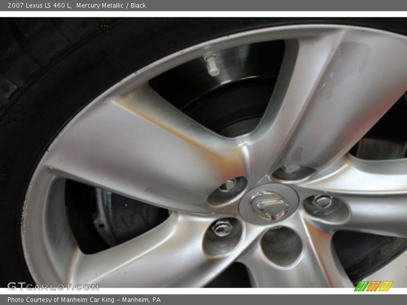 Mercury Metallic / Black 2007 Lexus LS 460 L