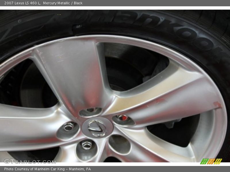 Mercury Metallic / Black 2007 Lexus LS 460 L