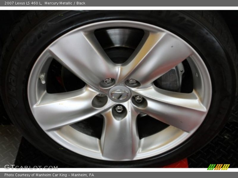 Mercury Metallic / Black 2007 Lexus LS 460 L
