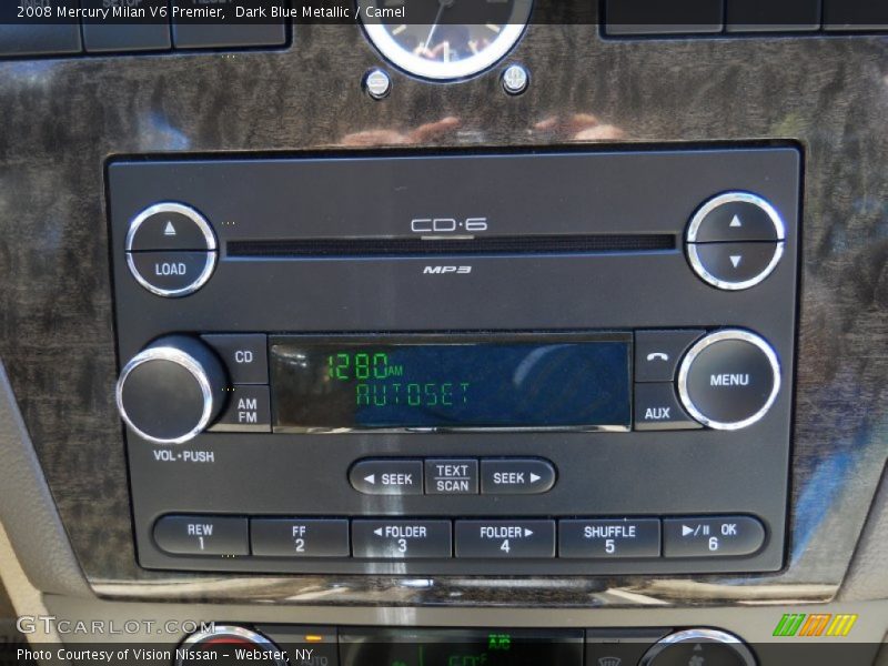 Dark Blue Metallic / Camel 2008 Mercury Milan V6 Premier