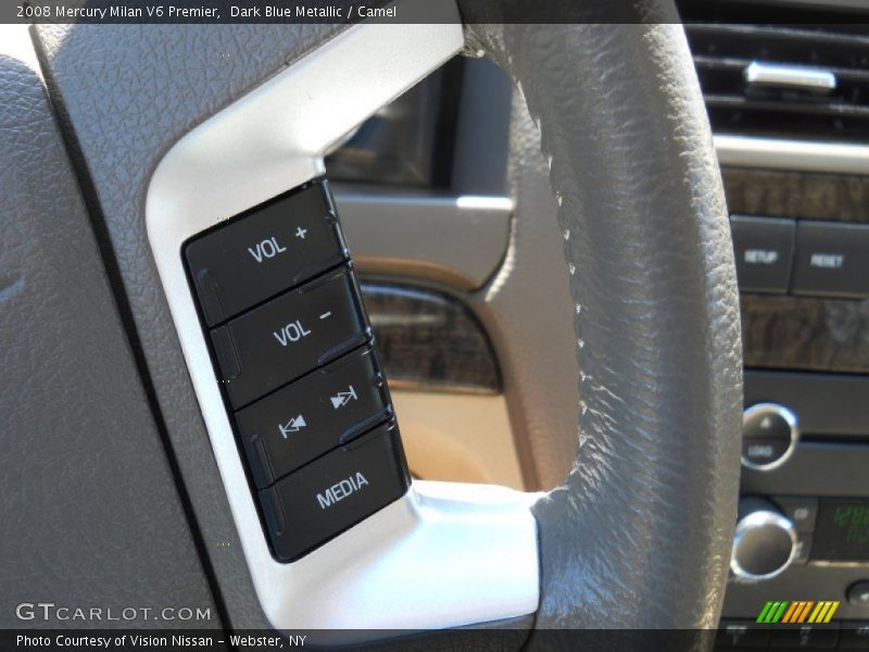 Dark Blue Metallic / Camel 2008 Mercury Milan V6 Premier