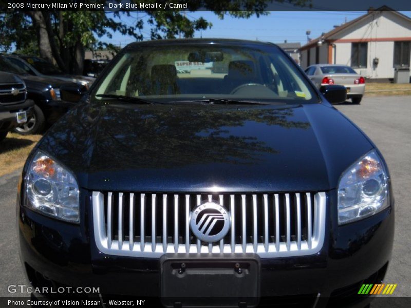 Dark Blue Metallic / Camel 2008 Mercury Milan V6 Premier