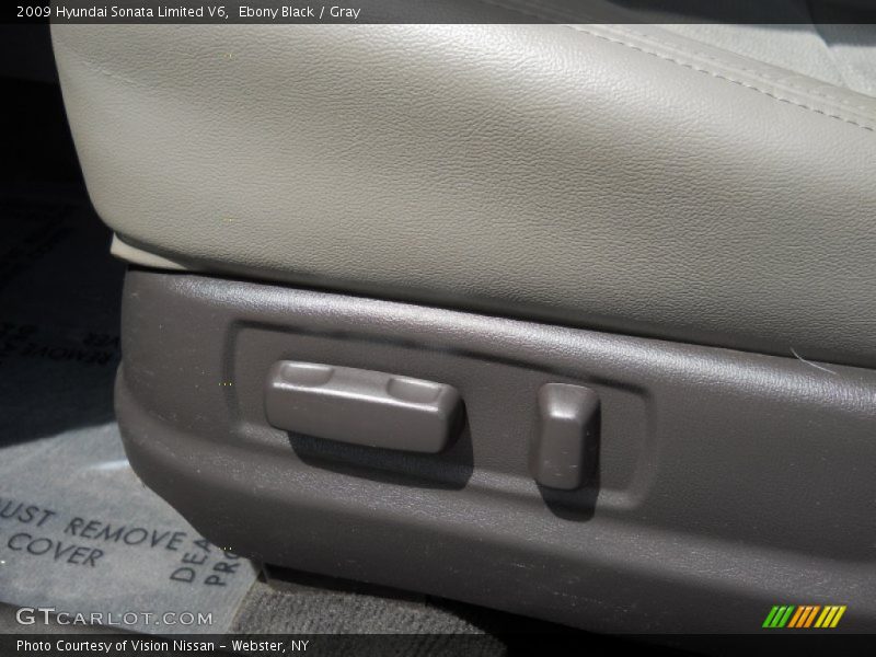 Ebony Black / Gray 2009 Hyundai Sonata Limited V6