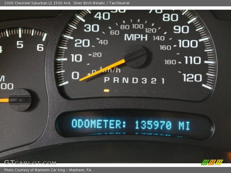 Silver Birch Metallic / Tan/Neutral 2006 Chevrolet Suburban LS 1500 4x4