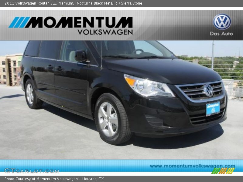 Nocturne Black Metallic / Sierra Stone 2011 Volkswagen Routan SEL Premium