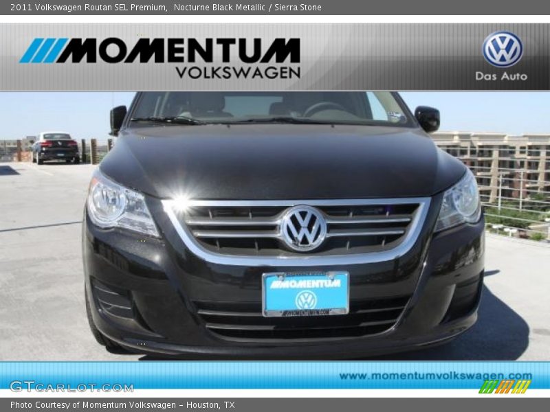 Nocturne Black Metallic / Sierra Stone 2011 Volkswagen Routan SEL Premium