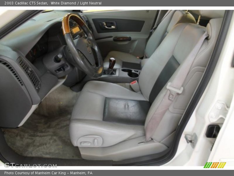 White Diamond / Light Neutral 2003 Cadillac CTS Sedan