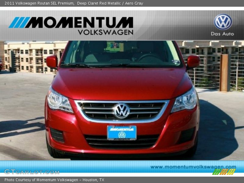 Deep Claret Red Metallic / Aero Gray 2011 Volkswagen Routan SEL Premium