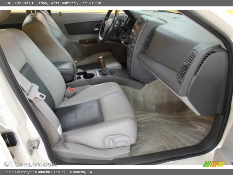 White Diamond / Light Neutral 2003 Cadillac CTS Sedan