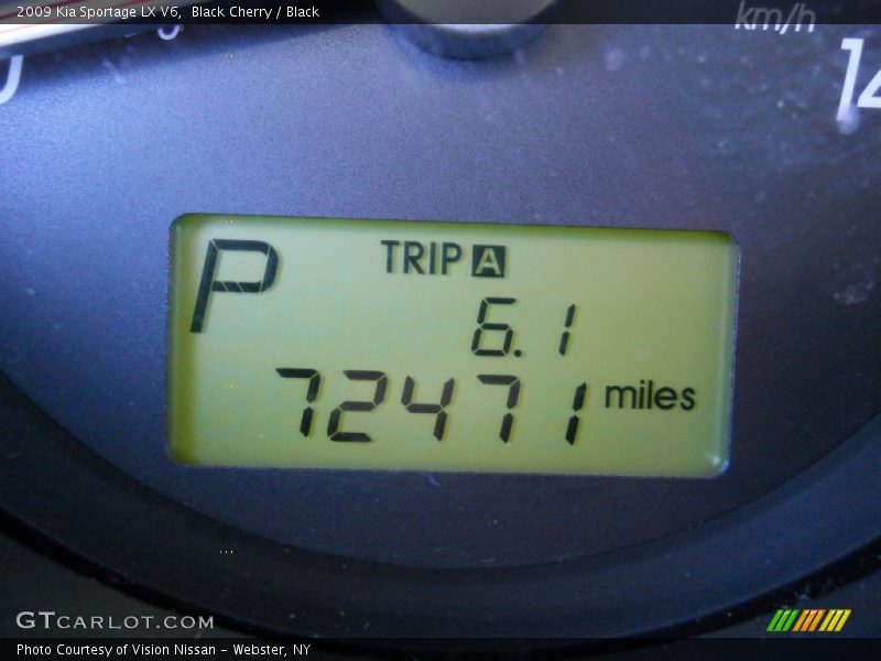 Black Cherry / Black 2009 Kia Sportage LX V6