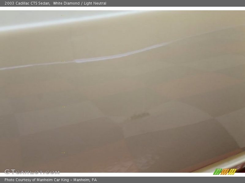 White Diamond / Light Neutral 2003 Cadillac CTS Sedan