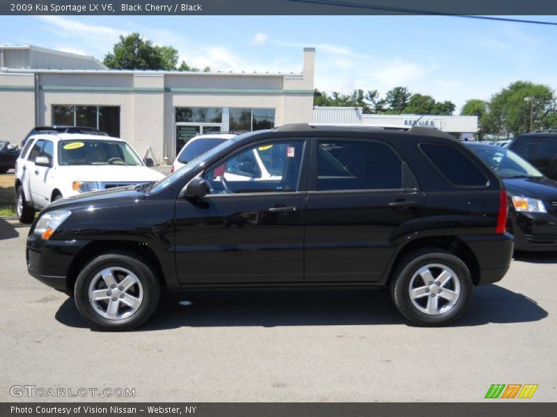 Black Cherry / Black 2009 Kia Sportage LX V6