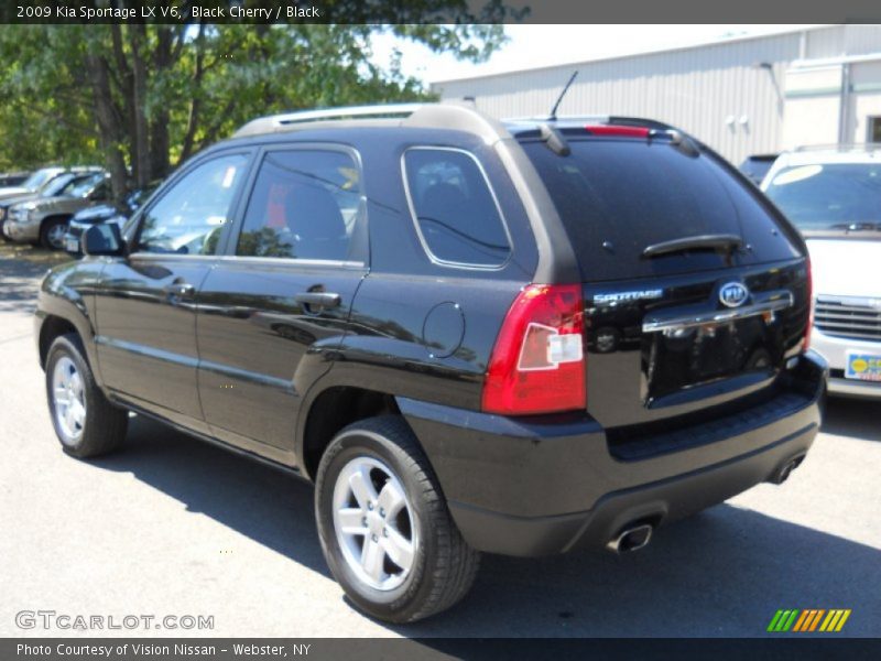 Black Cherry / Black 2009 Kia Sportage LX V6