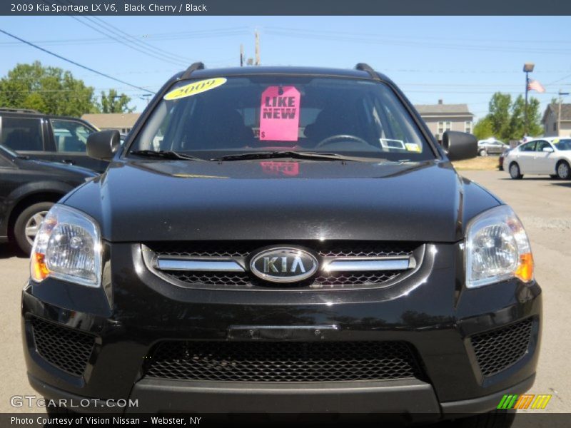 Black Cherry / Black 2009 Kia Sportage LX V6