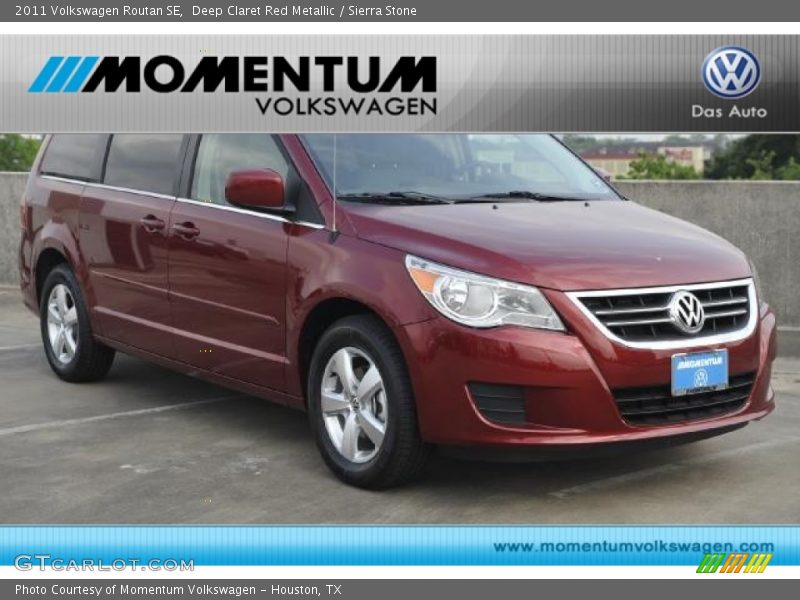 Deep Claret Red Metallic / Sierra Stone 2011 Volkswagen Routan SE