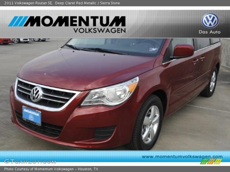 Deep Claret Red Metallic / Sierra Stone 2011 Volkswagen Routan SE