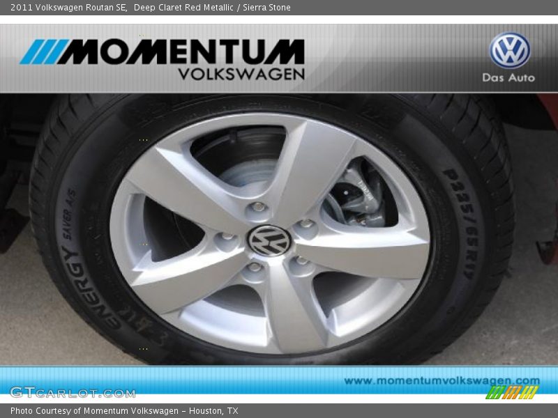 Deep Claret Red Metallic / Sierra Stone 2011 Volkswagen Routan SE