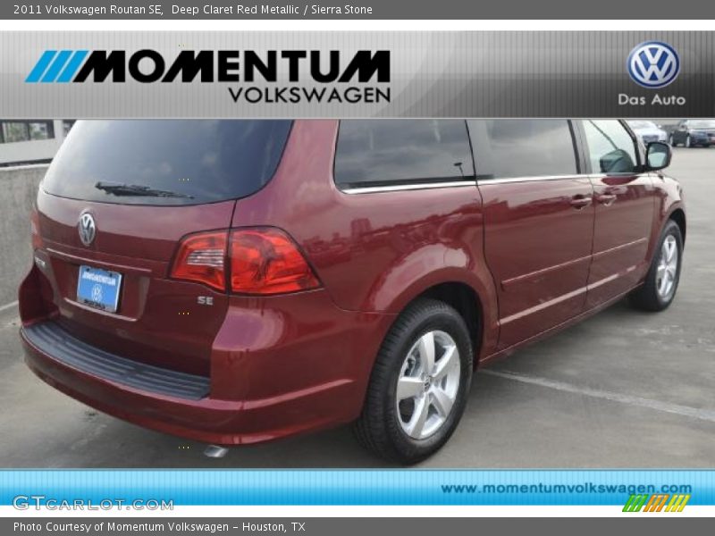 Deep Claret Red Metallic / Sierra Stone 2011 Volkswagen Routan SE