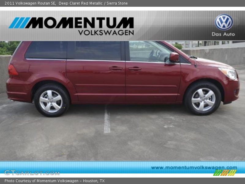 Deep Claret Red Metallic / Sierra Stone 2011 Volkswagen Routan SE