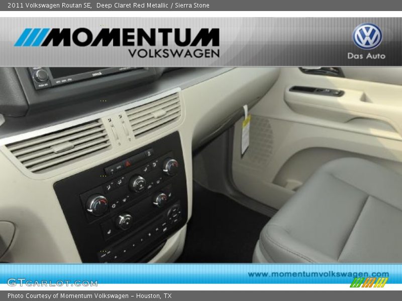 Deep Claret Red Metallic / Sierra Stone 2011 Volkswagen Routan SE