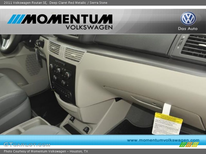 Deep Claret Red Metallic / Sierra Stone 2011 Volkswagen Routan SE