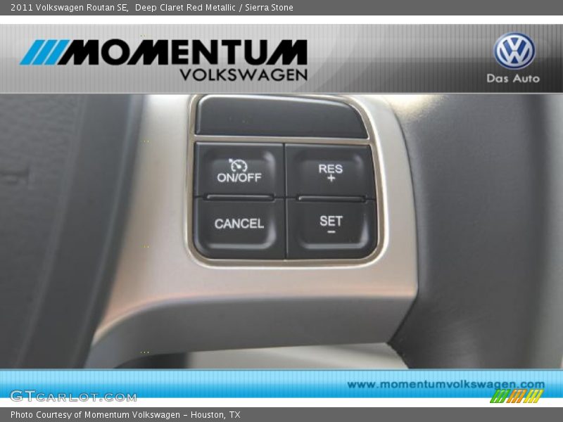 Deep Claret Red Metallic / Sierra Stone 2011 Volkswagen Routan SE