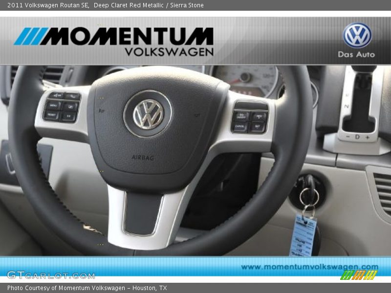 Deep Claret Red Metallic / Sierra Stone 2011 Volkswagen Routan SE
