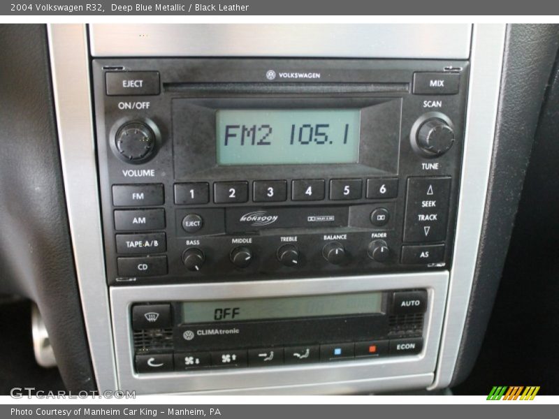 Deep Blue Metallic / Black Leather 2004 Volkswagen R32