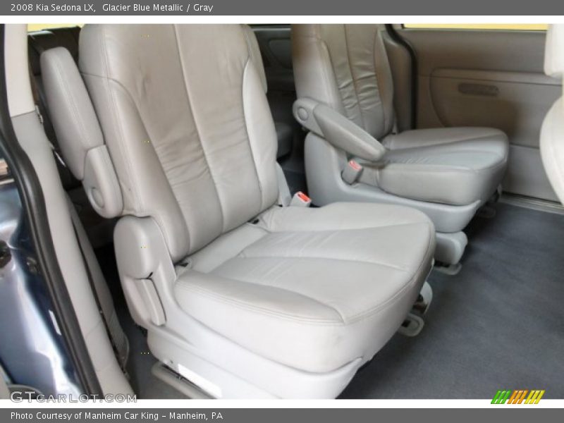 Glacier Blue Metallic / Gray 2008 Kia Sedona LX