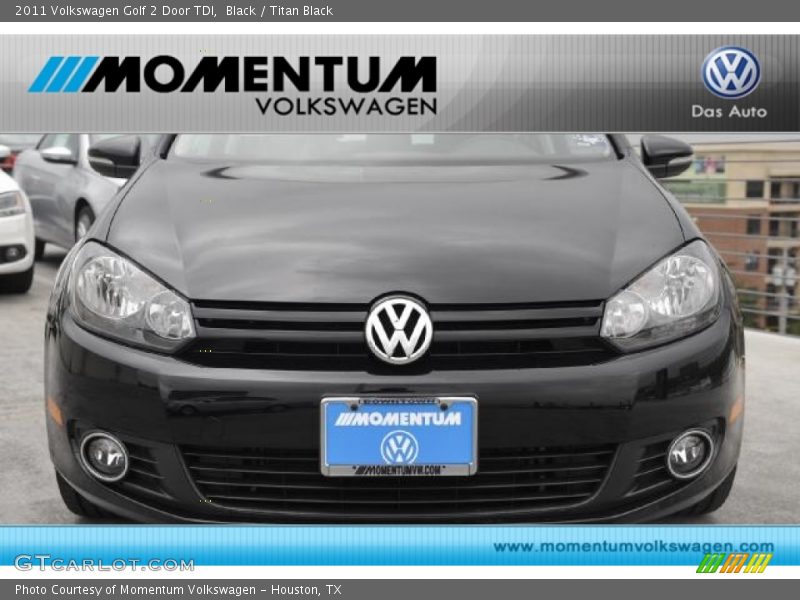 Black / Titan Black 2011 Volkswagen Golf 2 Door TDI